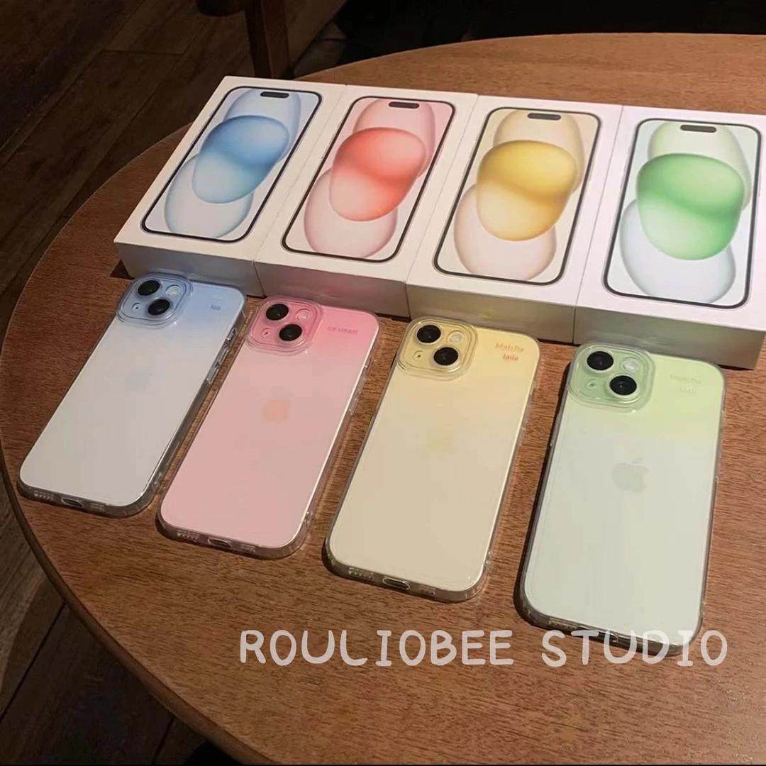 渐变透色太空壳适用苹果16promax手机壳iphone14pro新款13简约12可爱11保护套15promax全包防摔硅胶软壳xsmax