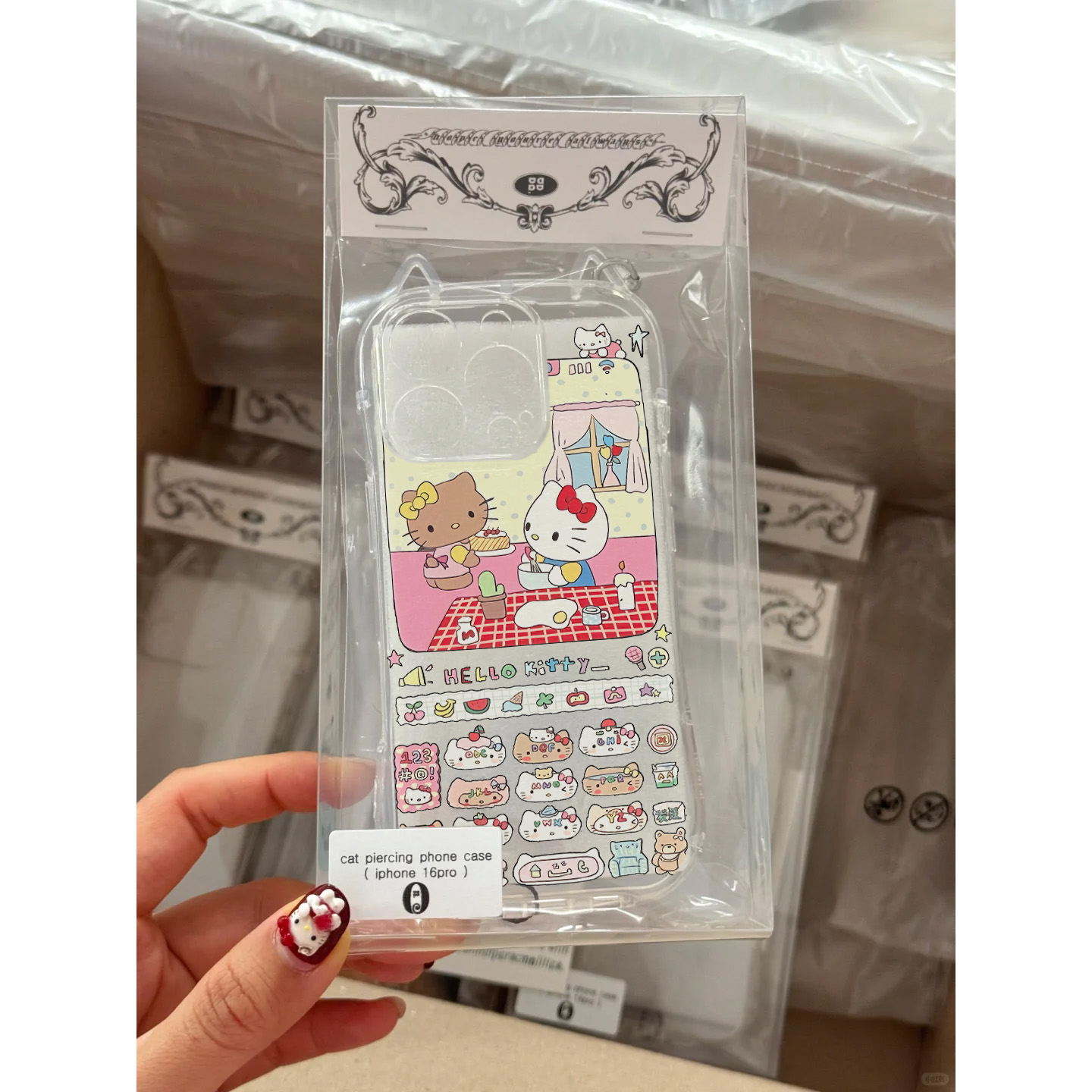kitty酱电话适用苹果16promax手机壳iphone14pro新款13卡通12日韩可爱11保护套15promax防摔15plus透明16软壳