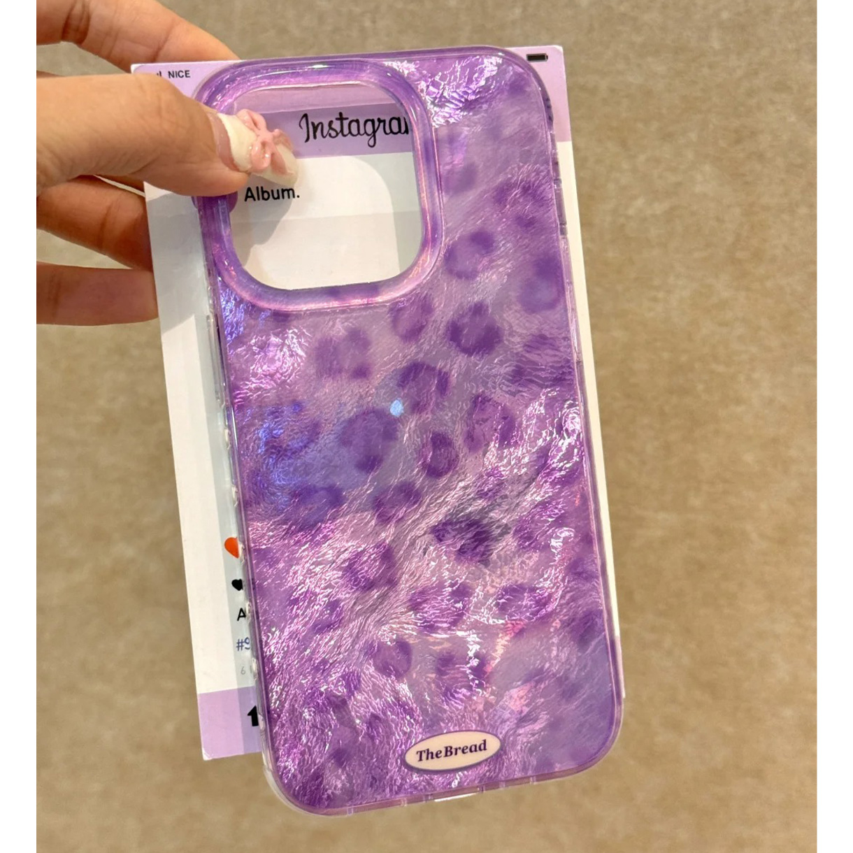 紫色豹纹适用苹果15promax手机壳iphone16pro小众12华为mate60新款pura70/vivo小米14红米note13荣耀oppok70