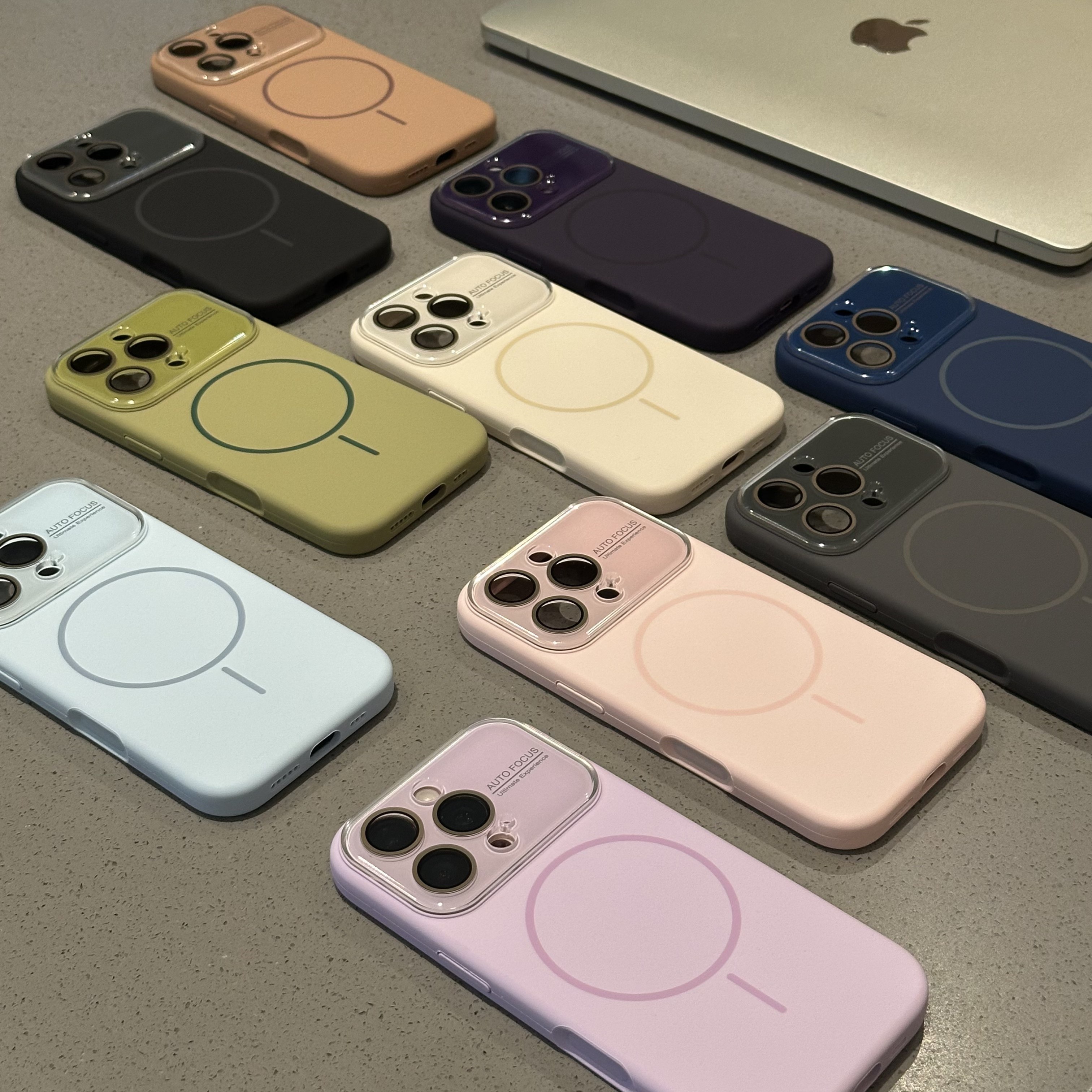 大视窗液态磁吸按键全包适用苹果16promax手机壳15promax硅胶iPhone13简约肤感14pro防摔15plus男女12保护套