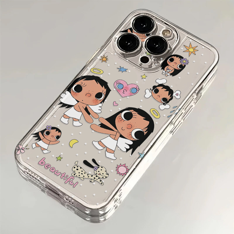 天使爱心小玉适用IPhone17promax手机壳15苹果16透明14华为p80童趣vivos30小米17防摔oppo软壳红米k90荣耀500