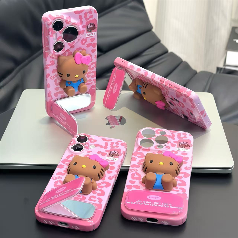 个性甜酷凯蒂猫公仔全包手机壳