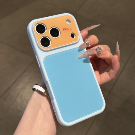 多巴胺撞色壳适用苹果17Promax手机壳iPhone14Pro新款13简约15plus保护套16promax全包12男女11时尚网红软壳