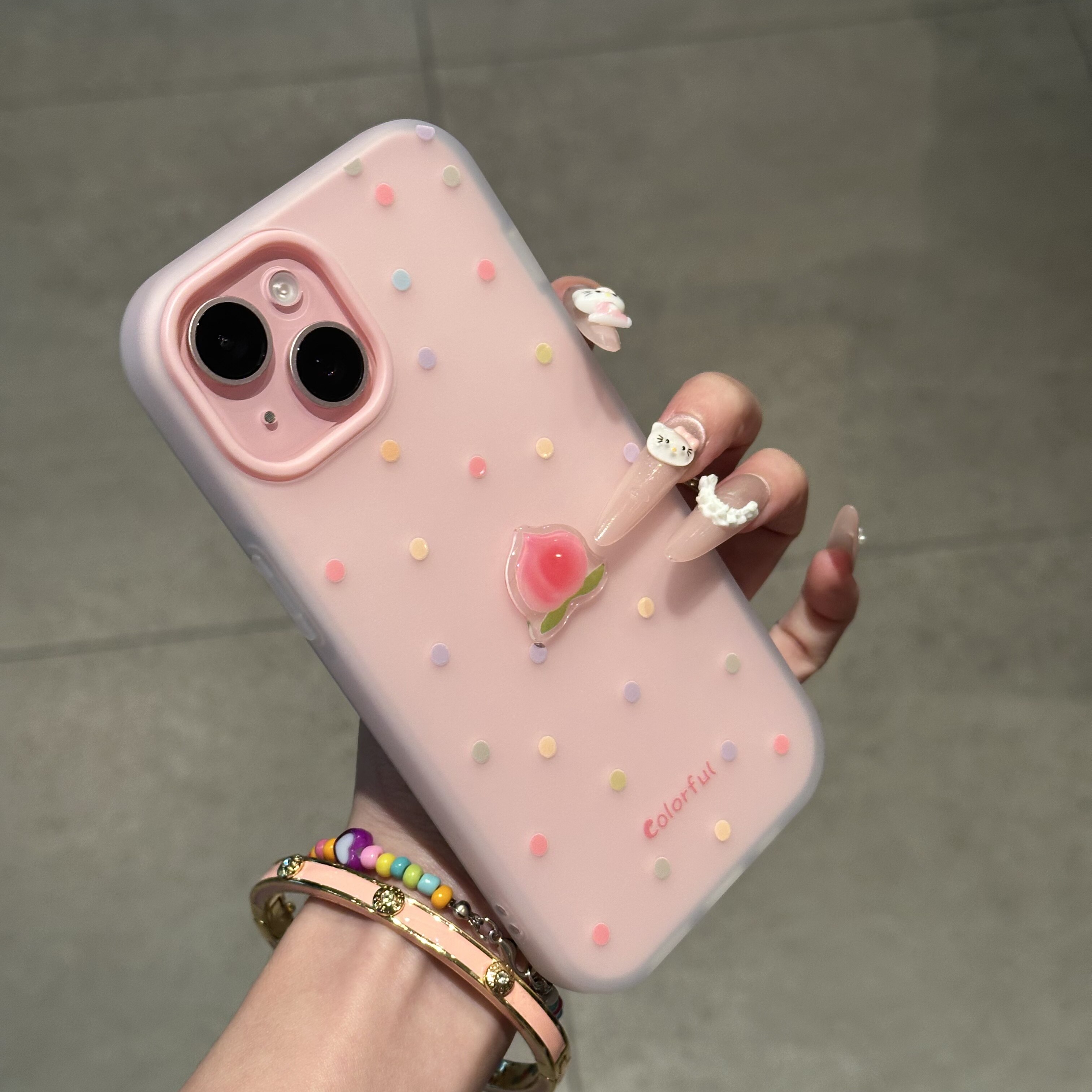 水蜜桃贴件适用苹果16promax手机壳iPhone14pro新款13卡通12简约17小清新11保护套15promax防摔plu肤感果冻壳