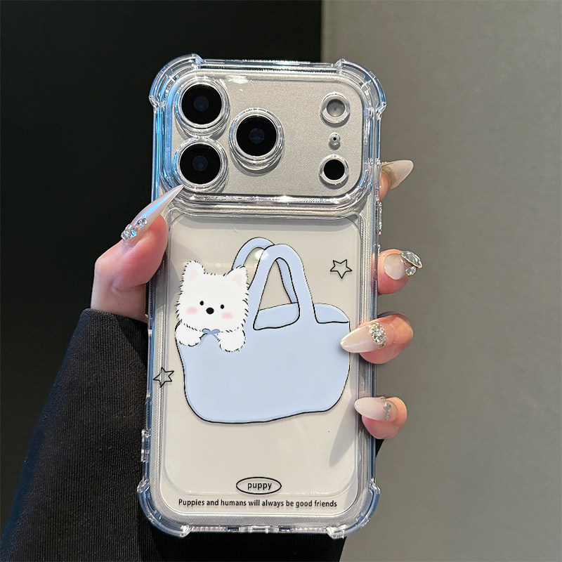 购物袋西高地适用iPhone17promax手机壳15苹果16pro华为mate80小米17荣耀500卡通VIVOx300防摔OPPO红米note14