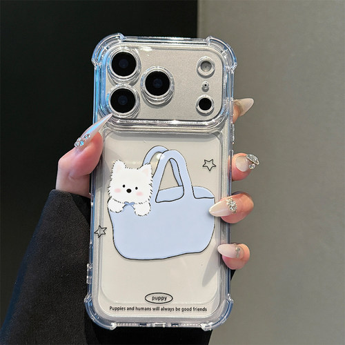 购物袋西高地适用iPhone17promax手机壳15苹果16pro华为mate80小米17荣耀500卡通VIVOx300防摔OPPO红米note14