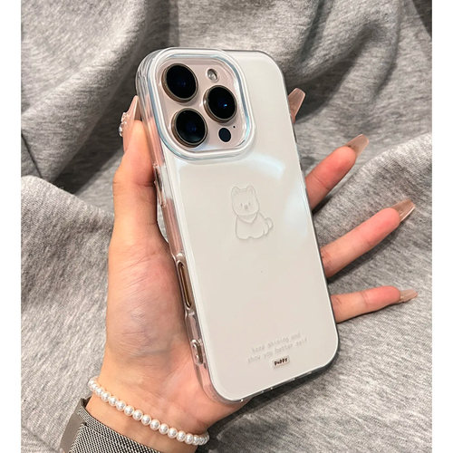 简约趣萌线条小狗手机壳防摔