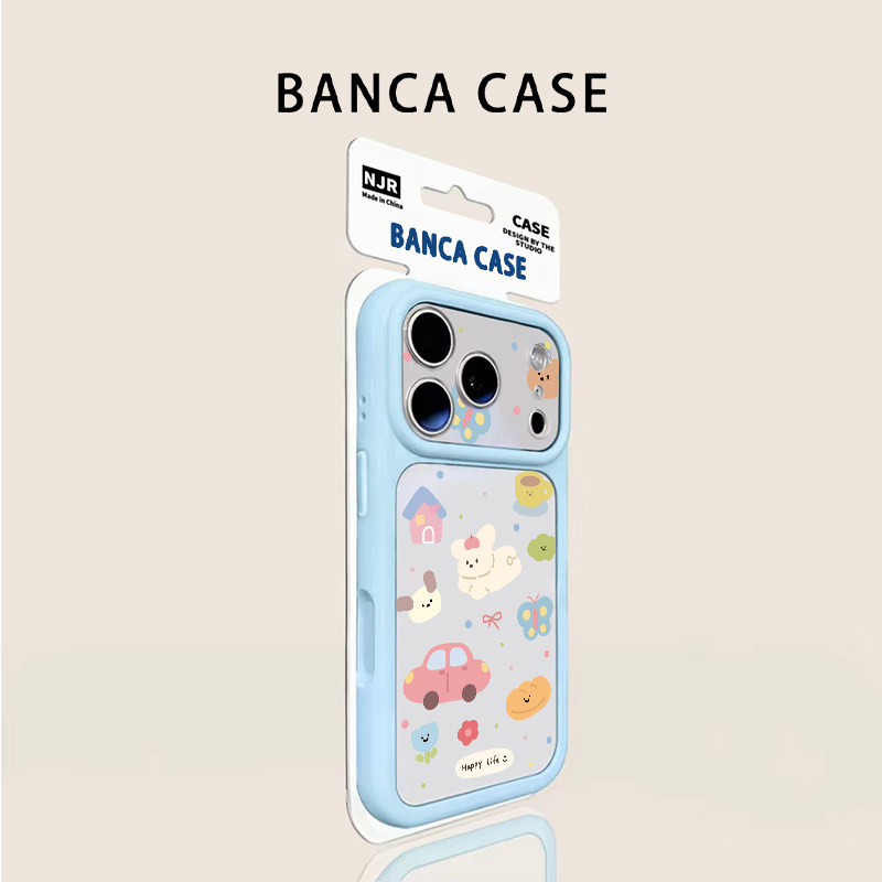 涂鸦小狗汽车适用iPhone17Promax手机壳苹果16promax新款13卡通12日韩14保护套18ProMax全包防摔15plus星空壳
