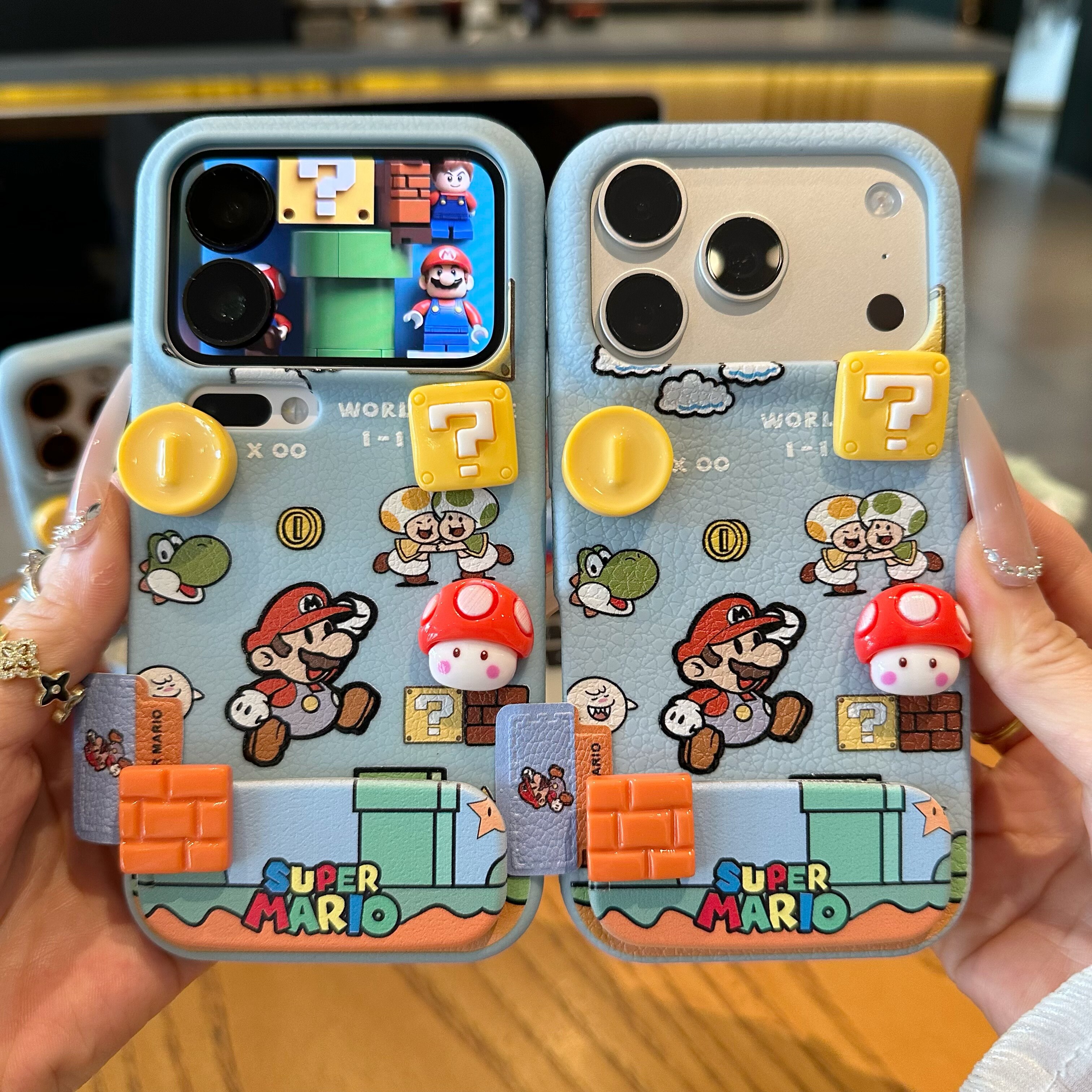 马里奥公仔适用苹果17promax手机壳新款iPhone16pr