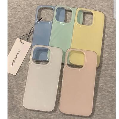 果冻IMD多色适用苹果16promax手机壳iphone14pro新款13简约12日韩11保护套15promax软边硬壳防摔15plus高级感