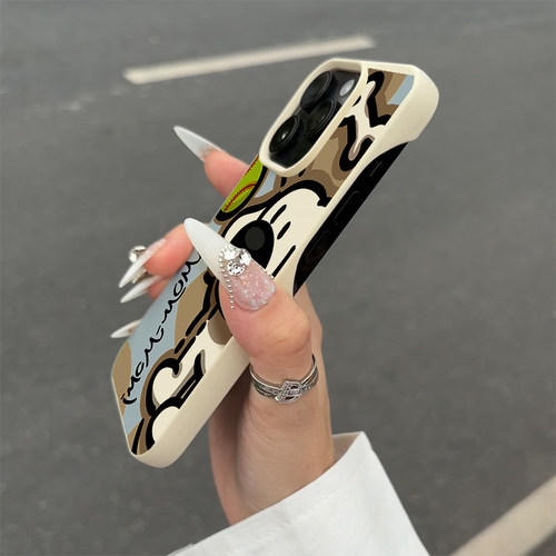 可爱卡通超薄无边框手机壳防摔