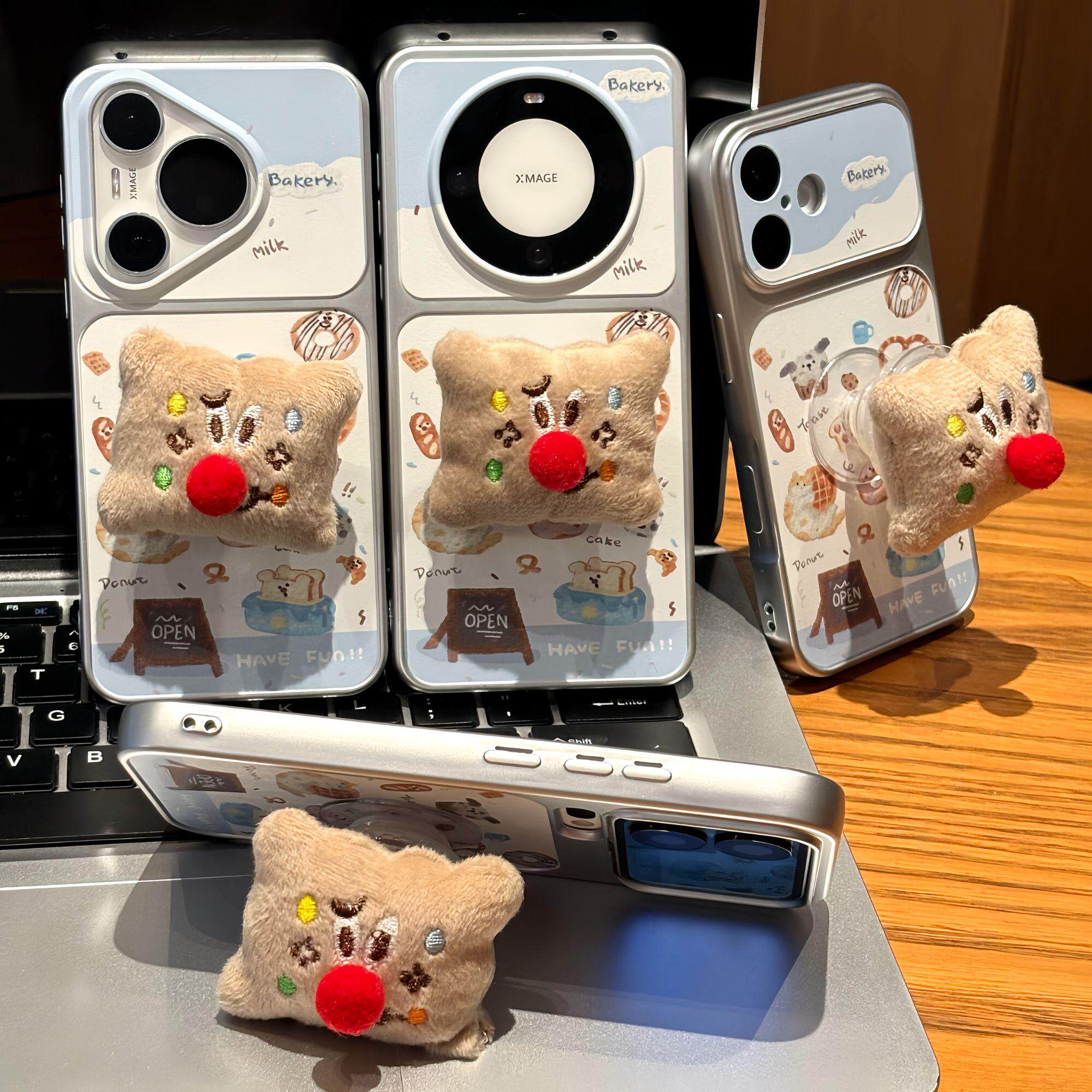 吐司面包支架适用苹果16promax手机壳iPhone18pro华为Pura70小米17pro荣耀500电镀壳OPPOfindx8红米k90VIVO50