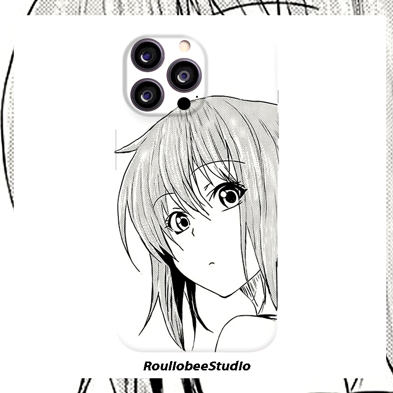 素描古手川千纱适用iPhone16promax手机壳苹果13菲林17华为mate70pro卡通vivo小米15全包oppo红米k80硬壳荣耀