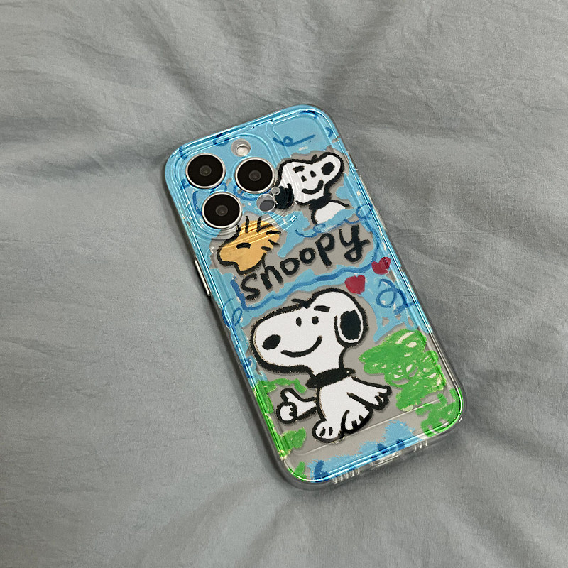可爱卡通全包插画手机壳防摔