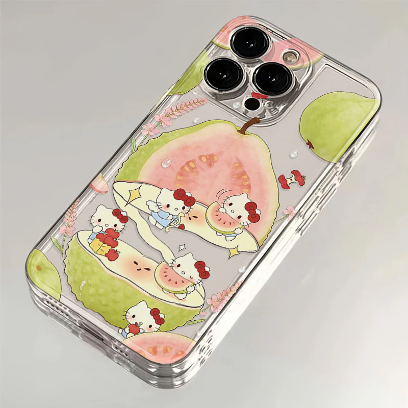 番石榴猫咪适用IPhone17promax手机壳15苹果16透明14华为p80童趣vivos30小米17防摔oppo软壳13红米k90荣耀500