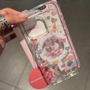 美少女战士适用苹果17promax卡通手机壳16pro新款13高级透明磁吸壳iphone15pro可爱女12甜妹11保护套14防摔xs