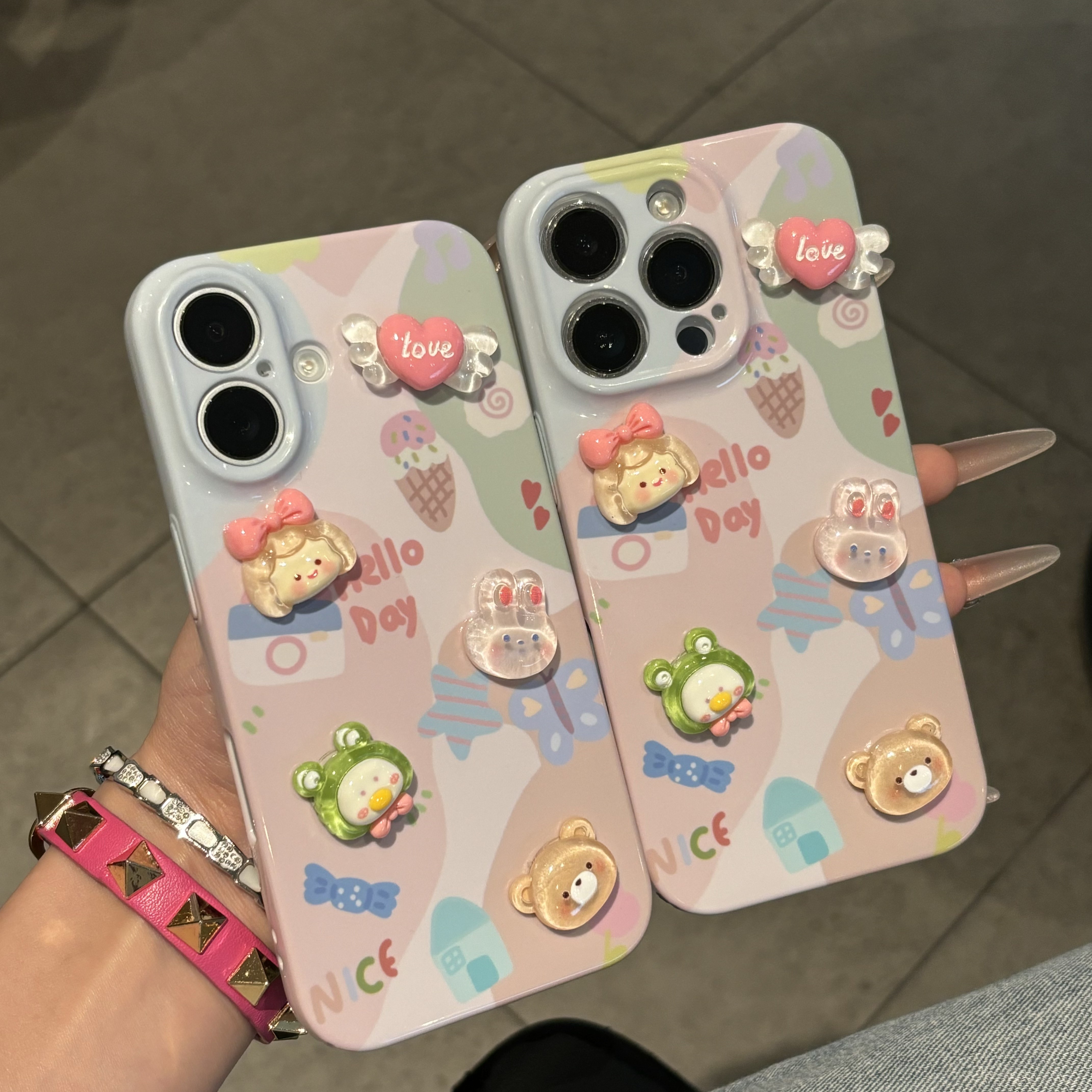 童趣女孩适用iPhone16promax手机壳苹果13菲林14华