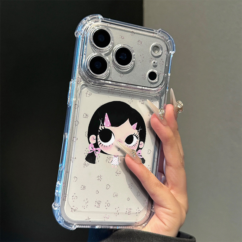 卡通呆萌小满适用iPhone18promax手机壳16苹果17pro华为mate80小米17荣耀500可爱VIVOx300防摔OPPO红米note14