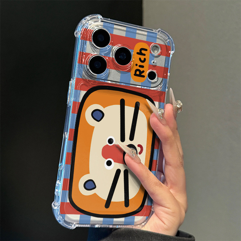 狮子头适用iPhone17promax手机壳15苹果16pro潮牌13华为p70新款小米17pro荣耀300vivo四角防摔oppo红米note14