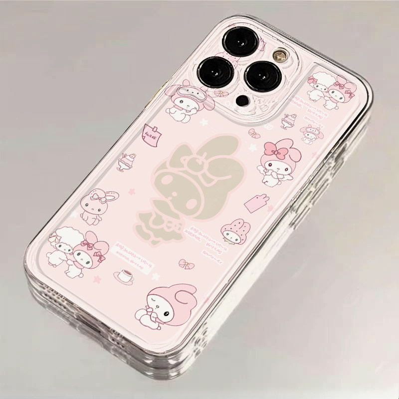 少女粉网红女适用IPhone17promax手机壳15苹果16透明14华为p80童趣vivos30小米17防摔oppo软壳红米k90荣耀500