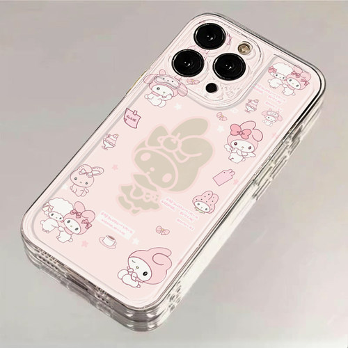 少女粉网红女适用IPhone17promax手机壳15苹果16透明14华为p80童趣vivos30小米17防摔oppo软壳红米k90荣耀500