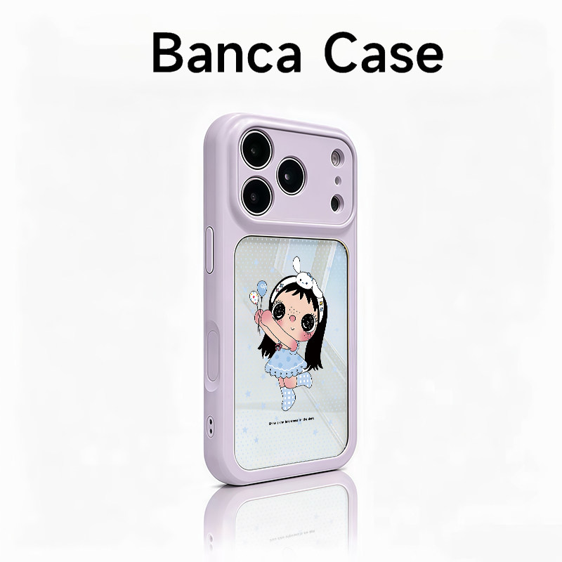 气球海盐女孩适用苹果18ProMax手机壳iPhone17pro新款16卡通12闺蜜款14pro可爱15promax全包防摔13双色秒变壳