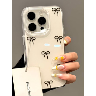 ins蝴蝶结适用iPhone16pro手机壳13苹果15promax可爱12女11华为mate60新款p70韩系vivo小米14红米k70荣耀oppo