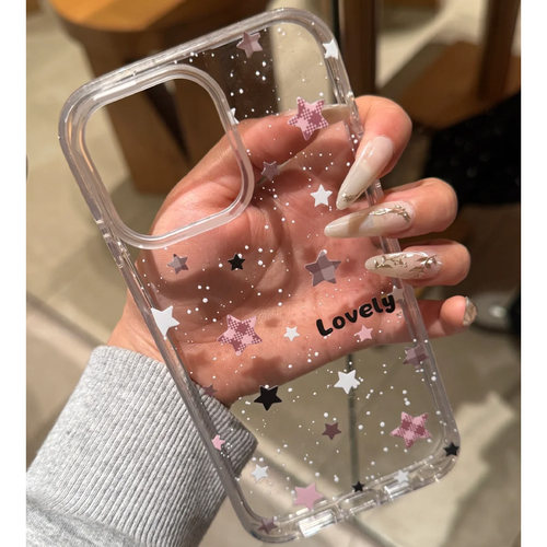 泼墨小星适用苹果17手机壳iPhone15promax新款12华为mate70红米note14小米15软壳vivoo荣耀oppo防摔k80日韩11