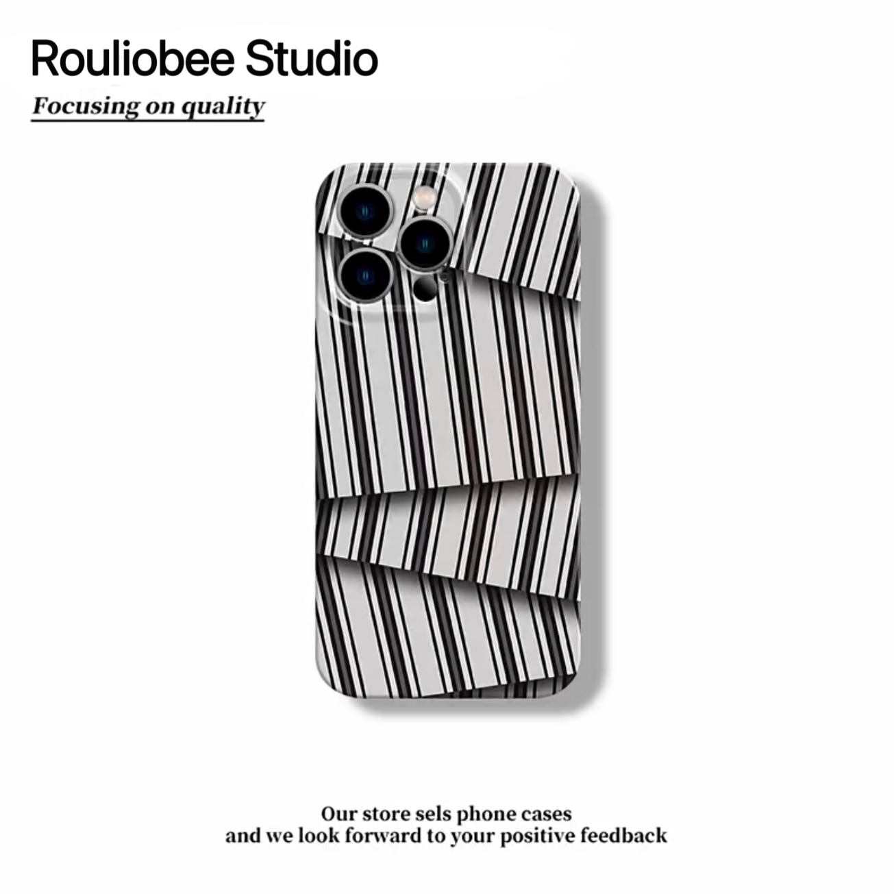 黑色条纹适用苹果16pro手机壳iphone15promax小众13华为mate60新款p70菲林硬壳vivo小米14红米k70荣耀oppo潮
