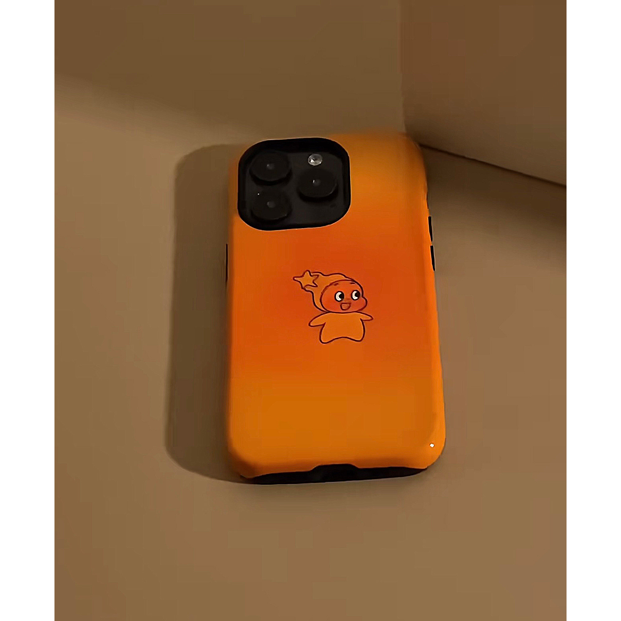 趣味可爱磨砂菲林二合一手机壳