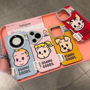 原田治标签适用苹果16手机壳iPhone15promax新款华为mate60红米note13卡通k70小米14雪山纹vivoos19荣耀oppo