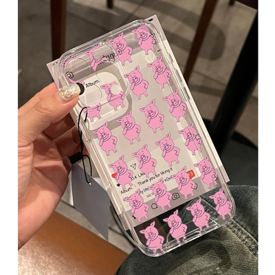 玛莎猪搞怪趣味全包超薄手机壳
