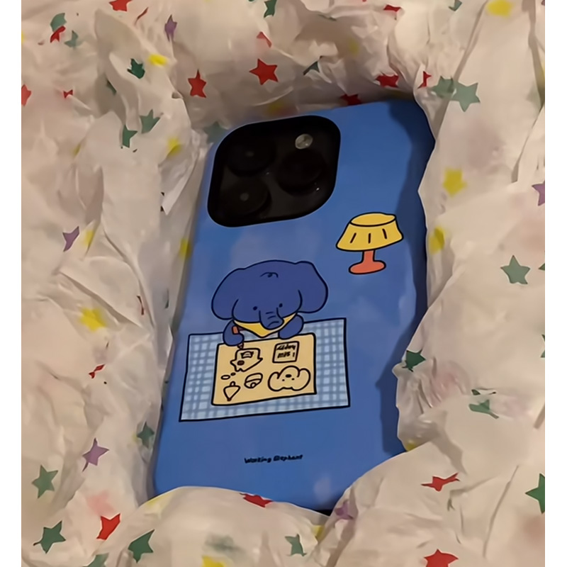童趣可爱小象菲林二合一手机壳
