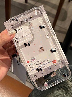 宠物小狗适用苹果15promax手机壳iphone16/12可爱mate60透明红米note13防摔小米14华为pura70荣耀软壳vivoppo