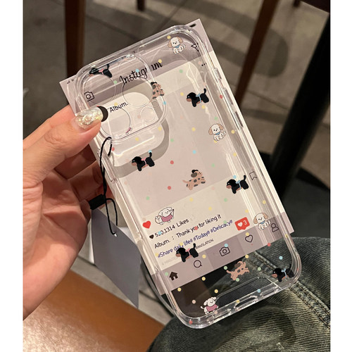 简约可爱全包超薄手机壳小狗防摔