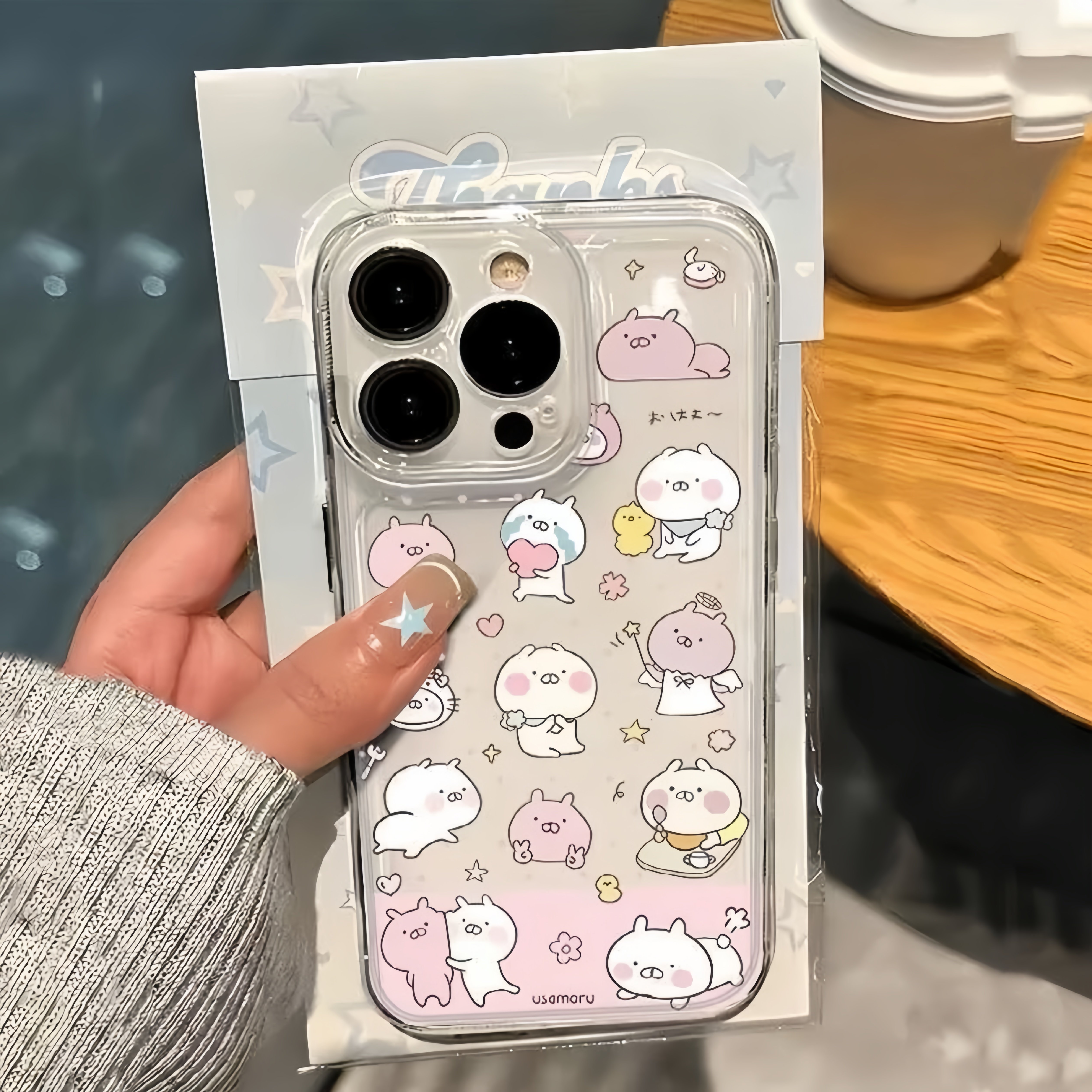 可爱兔丸子适用iPhone16promax手机壳14苹果13透明12华为mate70p卡通vivox200小米15防摔oppo软壳红米k80荣耀