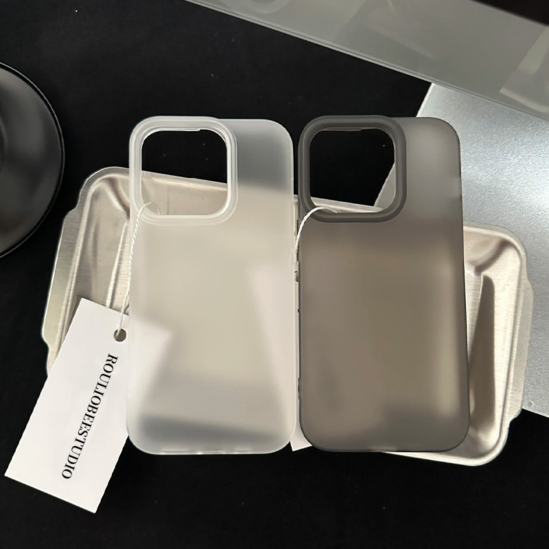 简约超薄透明适用苹果16promax手机壳iphone14pro新款13磨砂12可爱11保护套15promax全包防摔15plus男生极简