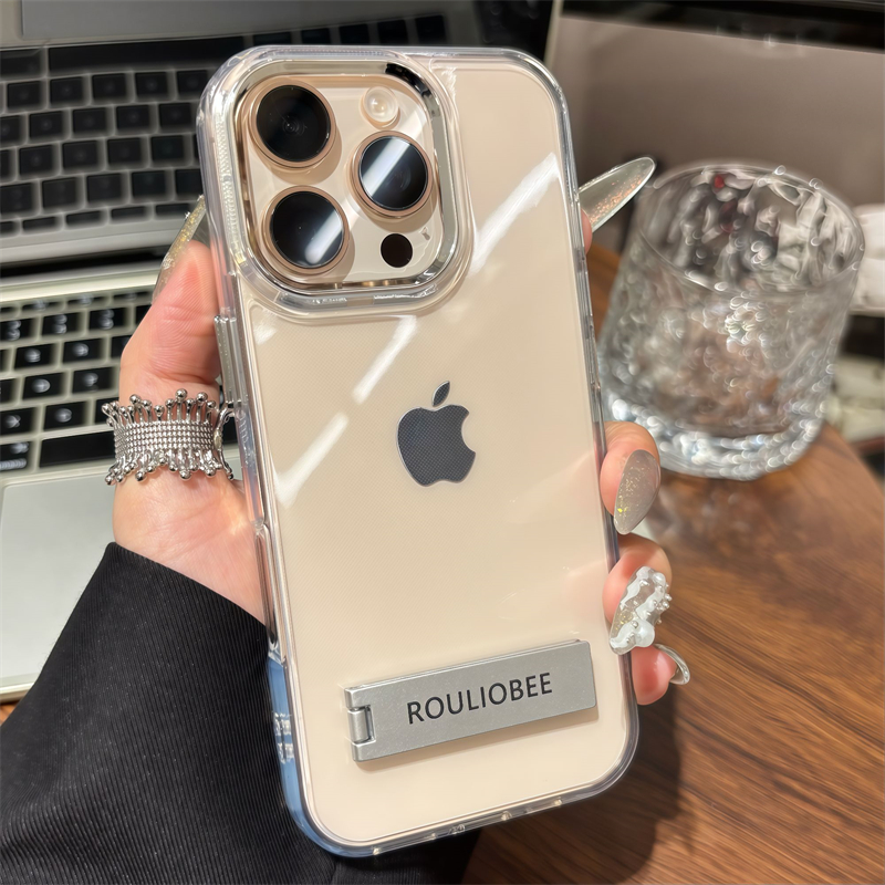 极简金属支架适用iPhone16promax手机壳13苹果15pro简约12金属框11华为p70新款vivo小米15红米note14荣耀oppo