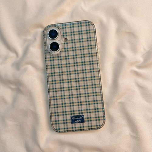 高级感格纹小众手机壳防摔