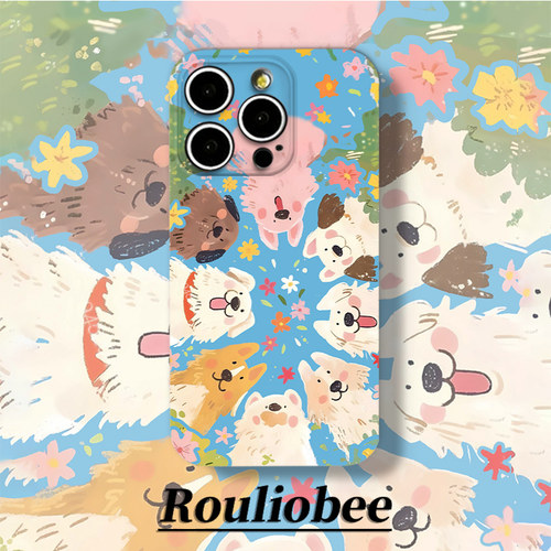 可爱卡通全包菲林趣味手机壳