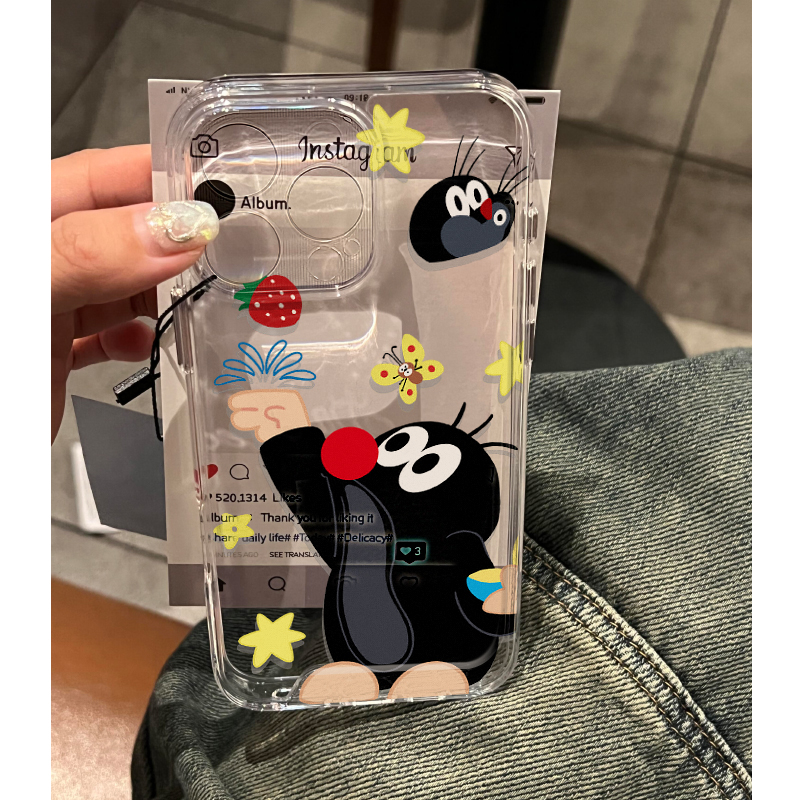 深海海狮适用苹果15手机壳12/11可爱vivox100透明红米note13防摔小米14保护套华为pura70荣耀100软壳OPPO硅胶