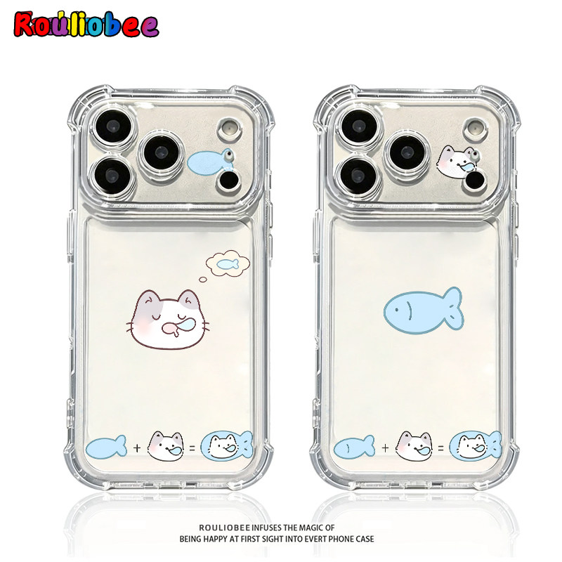 打呼噜小猫鱼适用iPhone18promax手机壳16苹果17pro华为mate80小米17荣耀500卡通VIVOx300防摔OPPO红米note14