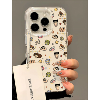 小新卡通头像适用iPhone16pro手机壳15苹果17可爱14华为p70p80新款vivos30小米17pro红米k90荣耀oppofindx9壳