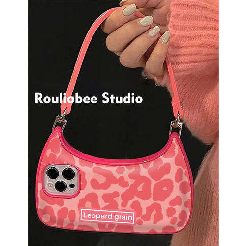 小众时尚手提包包手机壳豹纹软壳