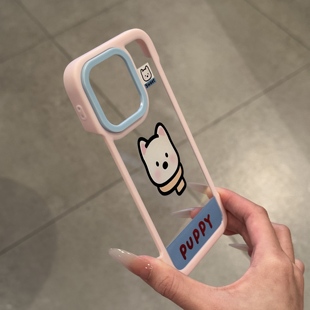 西高地无边框二合一适用苹果16promax手机壳iphone14pro新款13卡通12日韩可爱保护套15promax华为p70小米15女