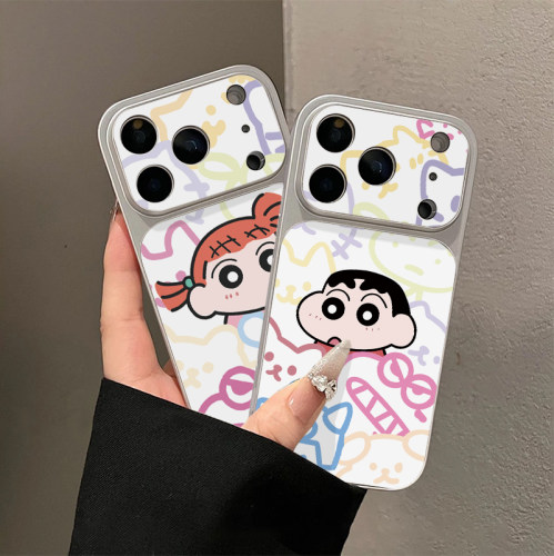 线条小新适用iPhone17promax手机壳15苹果16华为mate80卡通14VIVOS50小米17防摔oppofindx9红米k80荣耀magic8