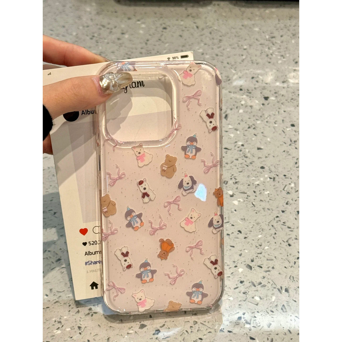 蝴蝶结小动物适用苹果16promax手机壳iphone14pro