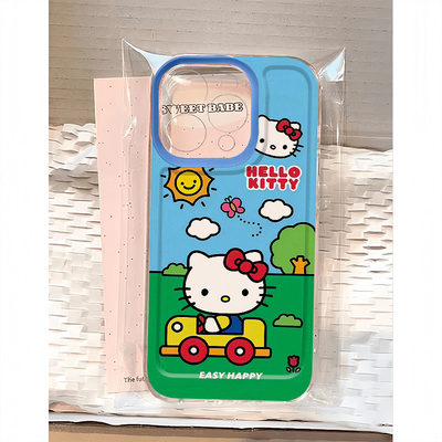 可爱少女心凯蒂猫插画手机壳防摔