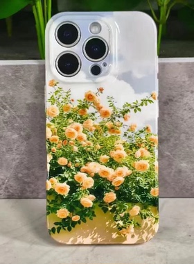 夏花云影适用iPhone16promax手机壳苹果13菲林15华为p80菲林vivos30小米17pro支架opporeno14红米k80荣耀硬壳