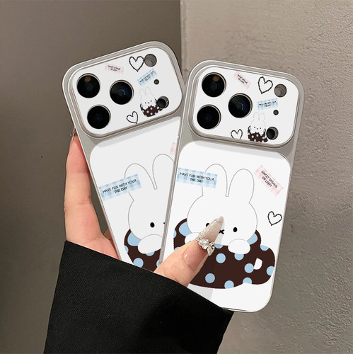 马克杯小兔子适用苹果16promax手机壳iPhone15新款14华为p70小米17pro荣耀500全包OPPOfindx8红米k90/VIVOs50
